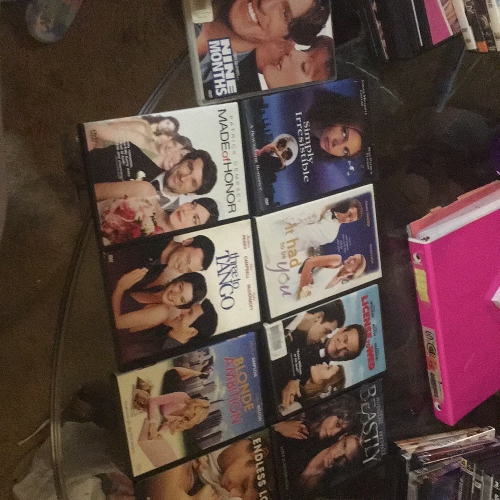 PREOWNED used wear and tear 9dvds bundle